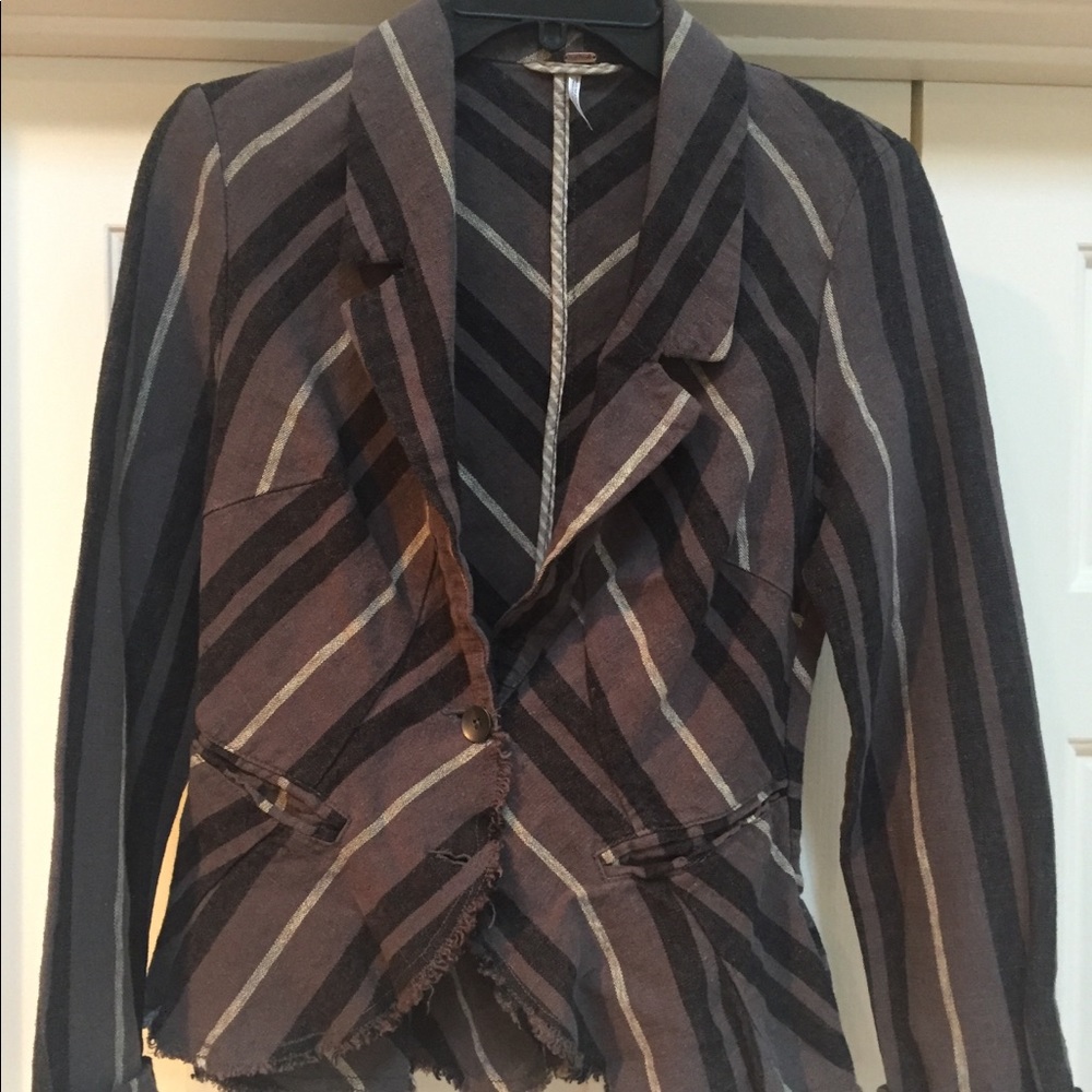 Free People relaxed blazer jacket